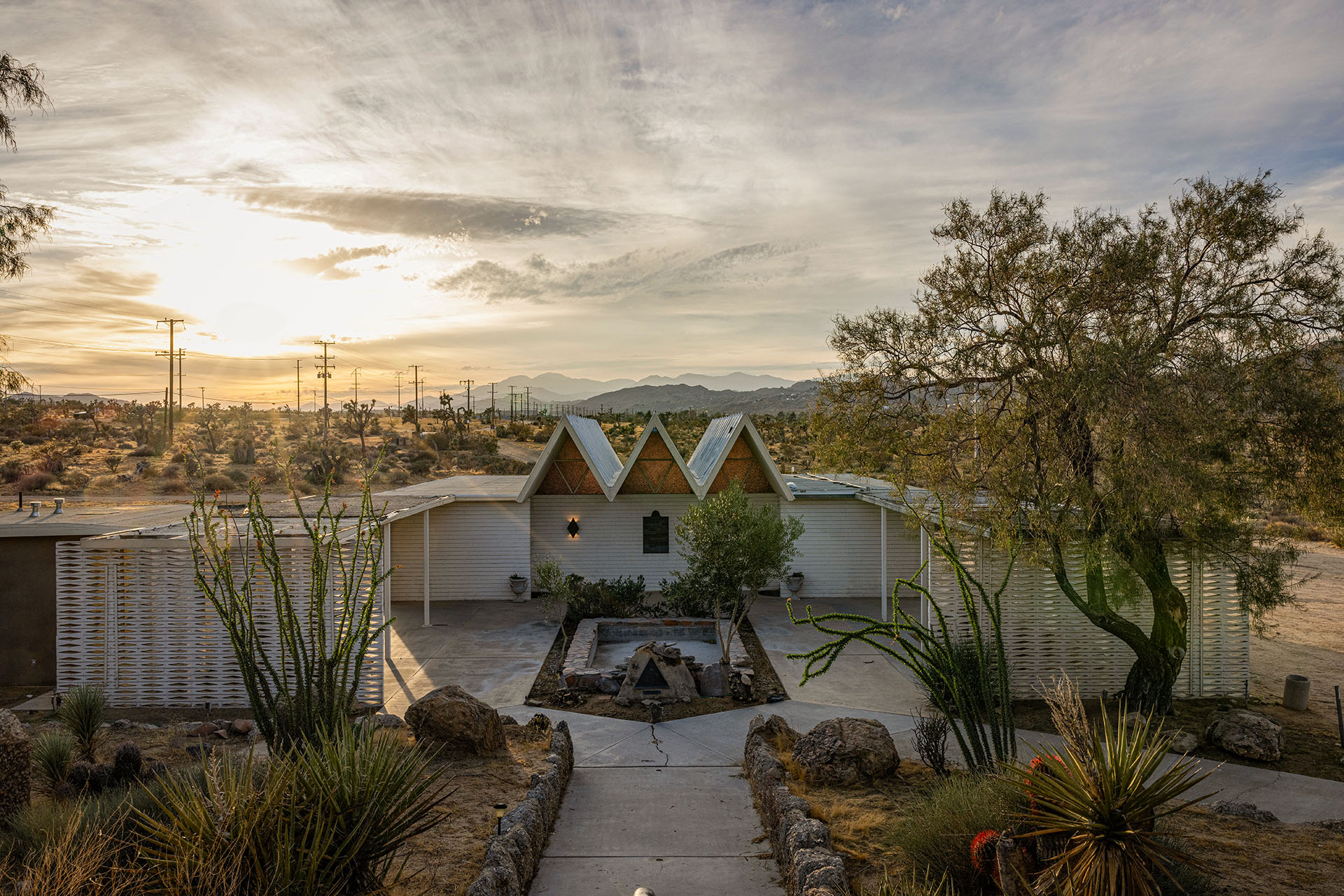 Richard Lampier Dingle Memorial Chapel in Joshua Tree, California