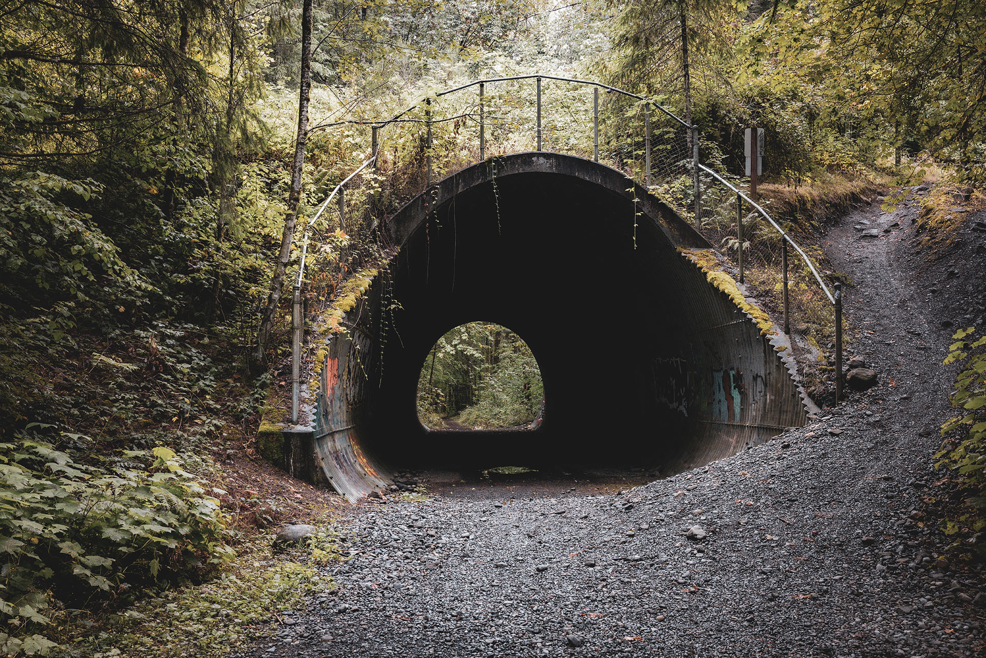 Hiking to Tokul Tunnel in Snoqualmie, Washington